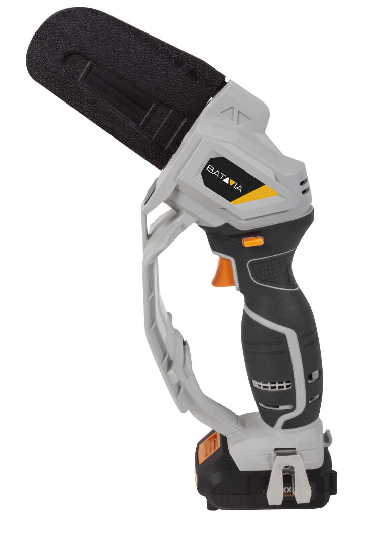 BATAVIA Akku-Einhand-Kettensäge-Set inkl. 4 Ah Akku, Ladegerät und Teleskopstiel